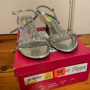 Silver Heels - size 8.5